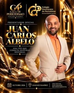 Juan Carlos Albelo conducirá la Gala de Periodismo Sánchez Ramírez 2026